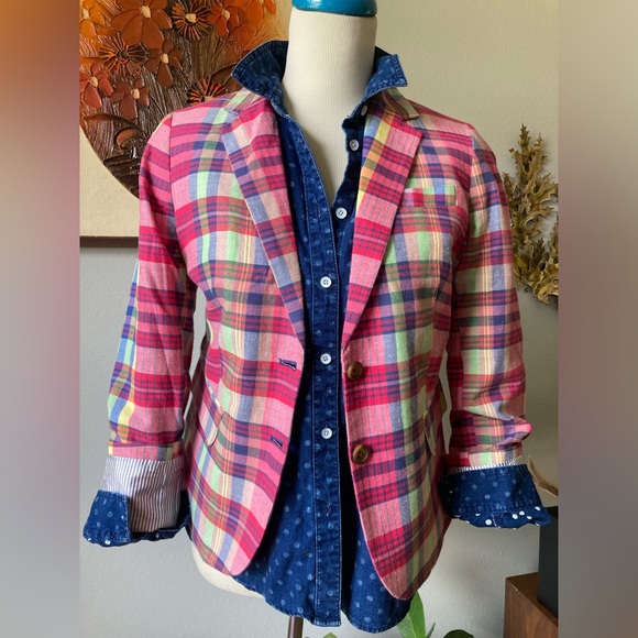 Madewell Polkadot Denim Button Down Shirt - Picture 12 of 12